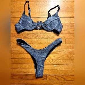 Nwot silver bikini